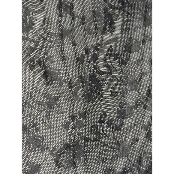 Jonathan Martin sz XL Women's Button Front Sheer Floral Top whimsigoth witchy - Picture 7 of 8